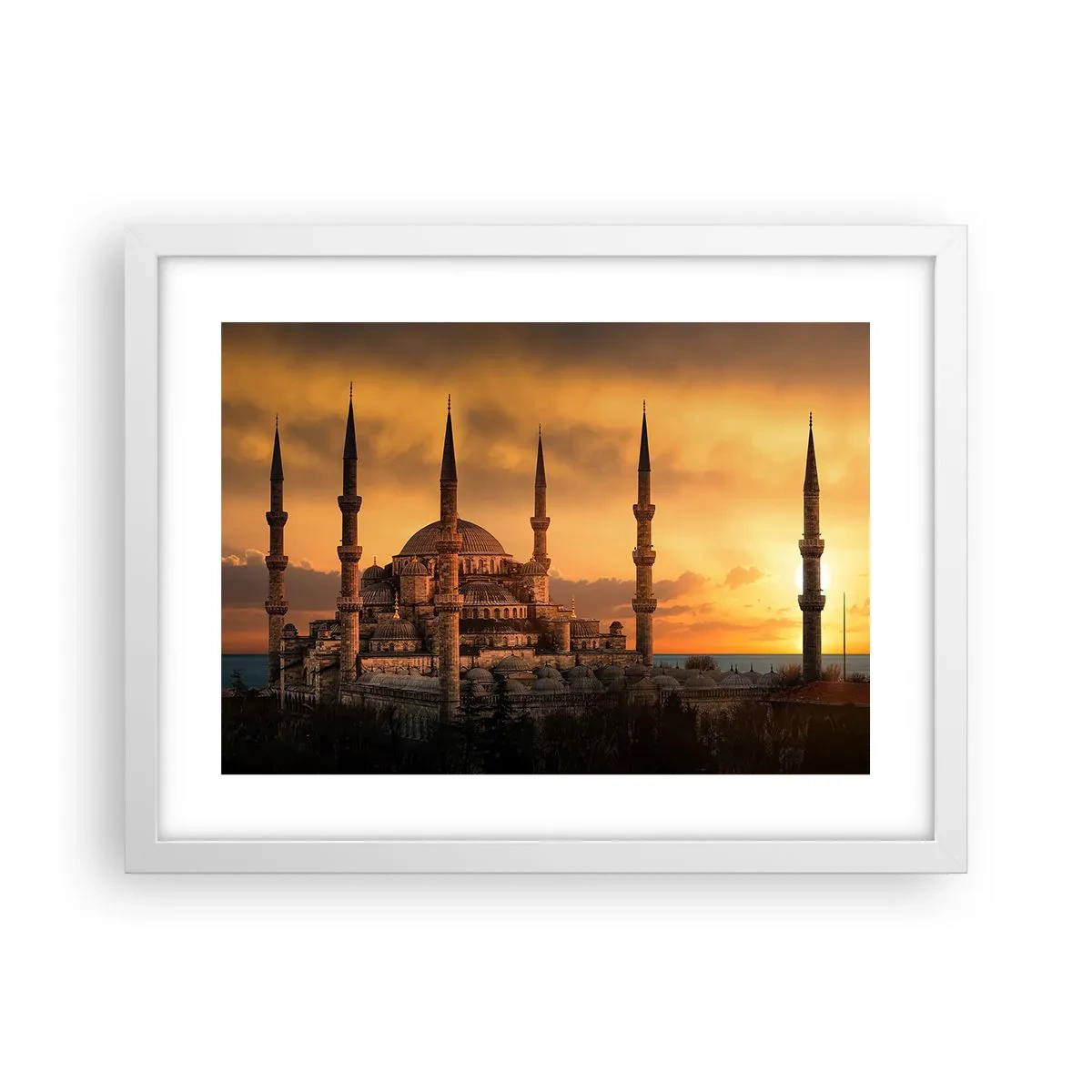Poszter fekete keretben - Isten hatalmas - 40x30 cm