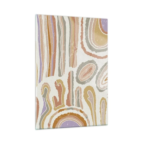 Üveg kép - Színes keresztmetszetek - 50x70 cm