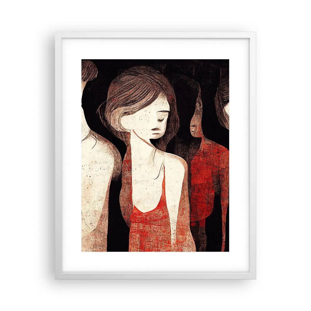 Poszter fekete keretben - A sötétség madonnái - 40x50 cm