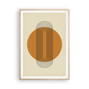 Poszter világos tölgy keretben - Tökéletes terv - 70x100 cm