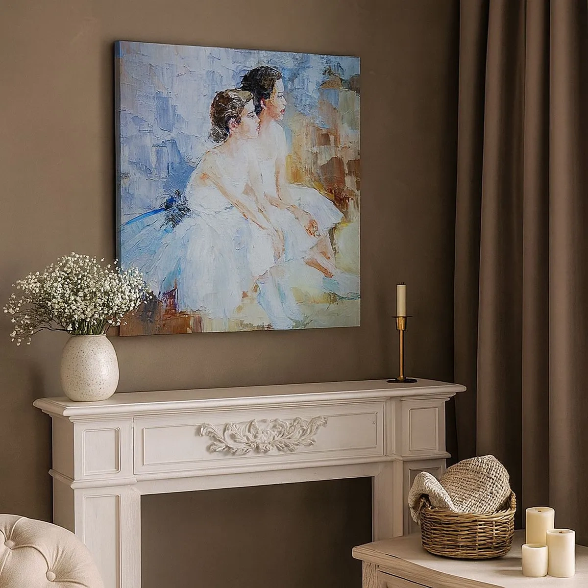 Vászonkép - A fiatal hattyúk pihenése - 30x30 cm