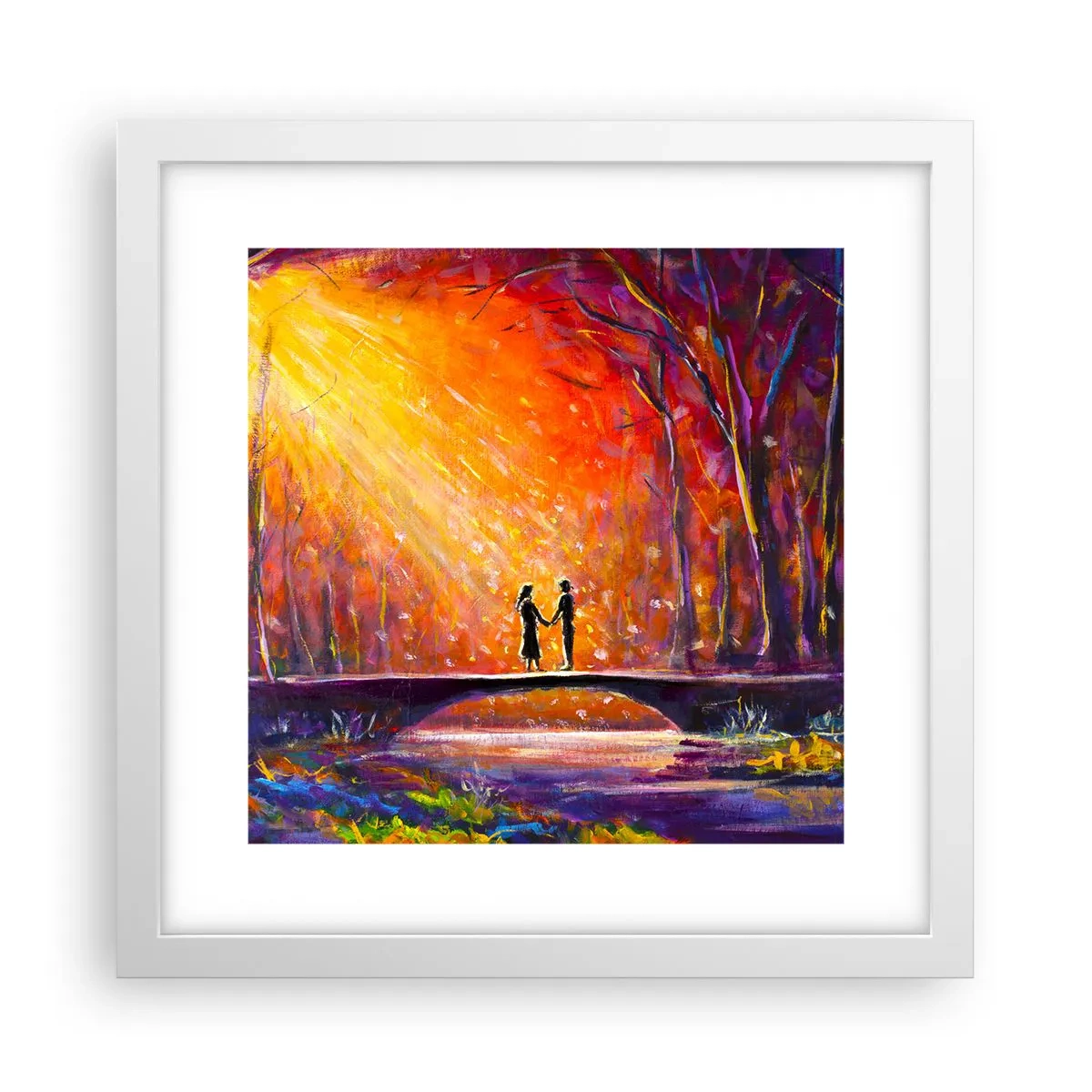 Poszter fekete keretben - Az ég is szereti őket - 30x30 cm