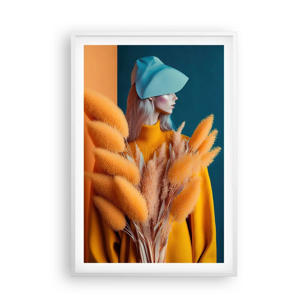 Poszter fekete keretben - Bolyhos portré - 61x91 cm