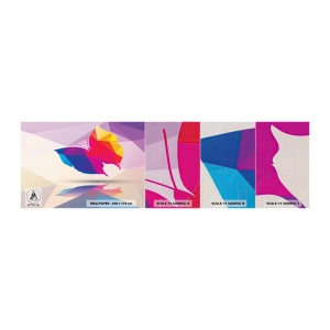 Fotótapéta Minta Premium Sand - Szivárvány pillangó - Rovarok, Pillangó, Geometriai ábra - 100x30 cm