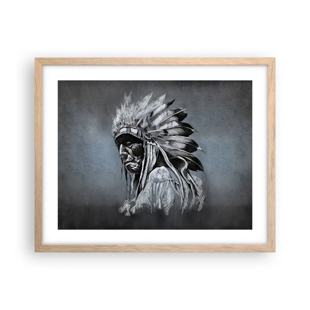 Poszter világos tölgy keretben - Vissza a gyökerekhez - 50x40 cm