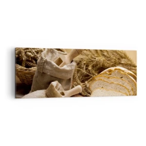 Vászonkép - Hogyan vágta le a késsel - 140x50 cm