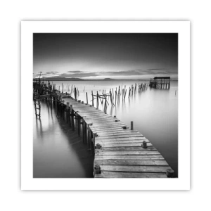 Poszter - Egy elfeledett part békéje - 50x50 cm