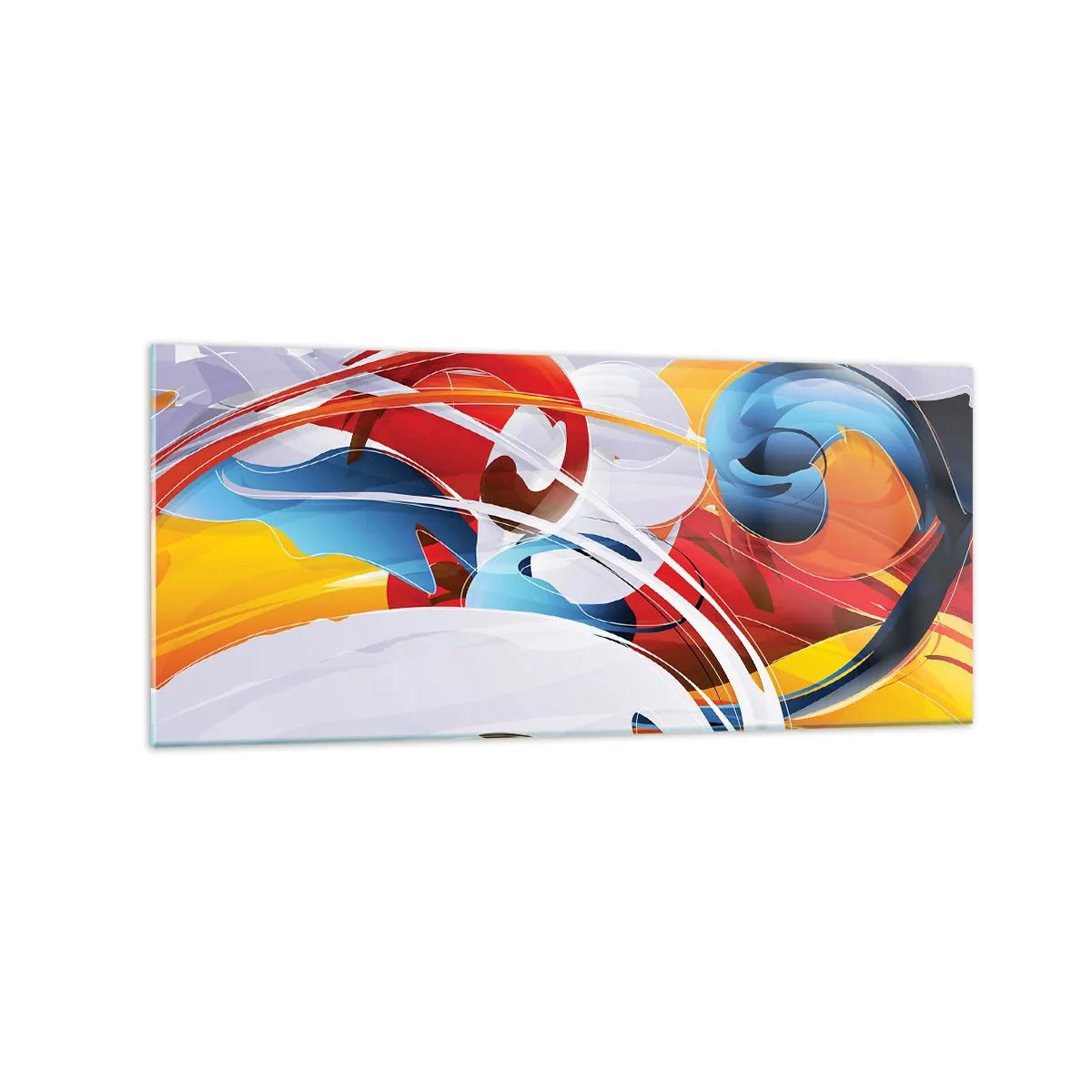 Üveg kép - Az elemek tánca - 120x50 cm