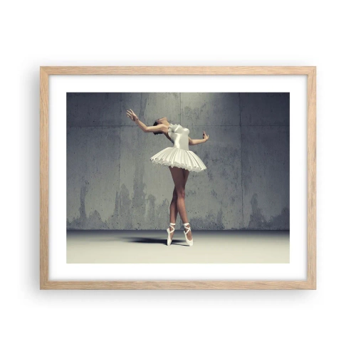 Poszter világos tölgy keretben - Könnyű, mint a madár - 50x40 cm