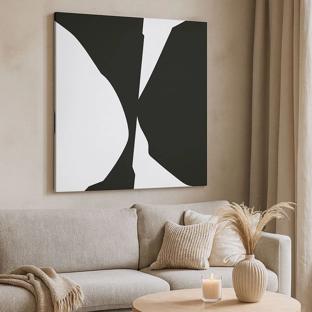 Vászonkép - Pozitív-negatív - 30x30 cm