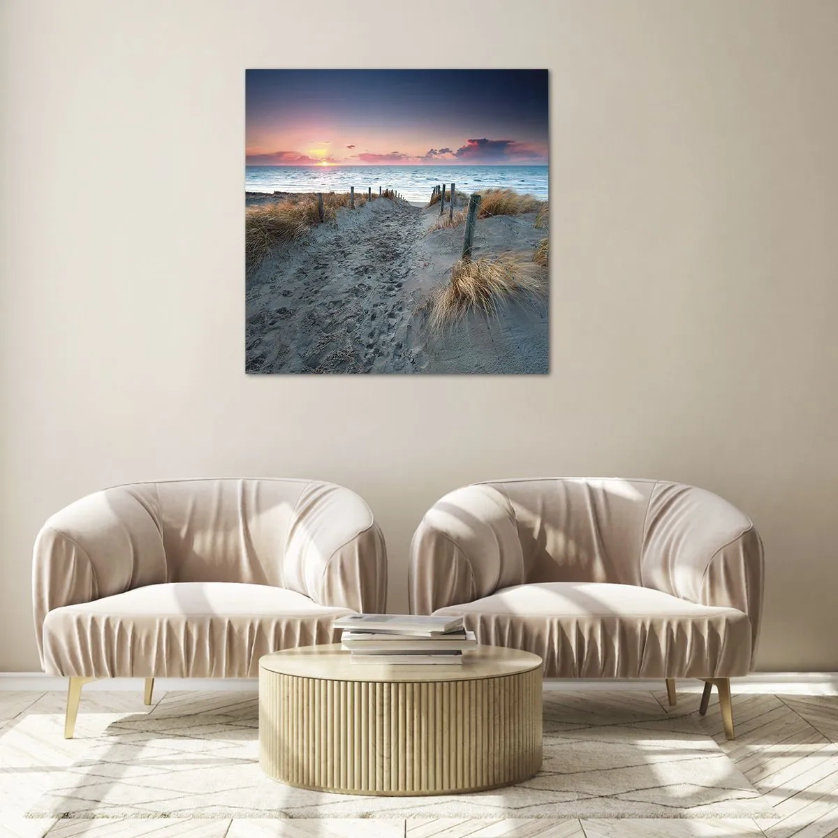 Üveg kép - Kiöntöttél egy sugárzó szivárványos fényt... - 60x60 cm