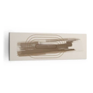 Vászonkép - Szürke fuvallat - 160x50 cm