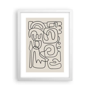 Poszter fekete keretben - A nyomonkövetésben - 30x40 cm