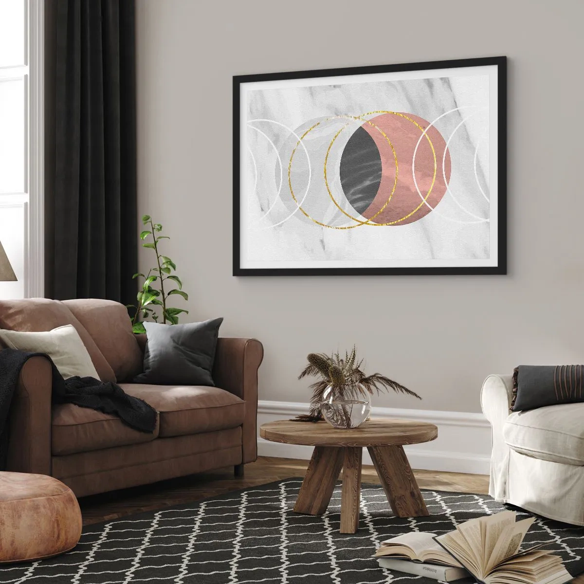 Poszter fehér keretben - A szférák zenéje - 91x61 cm