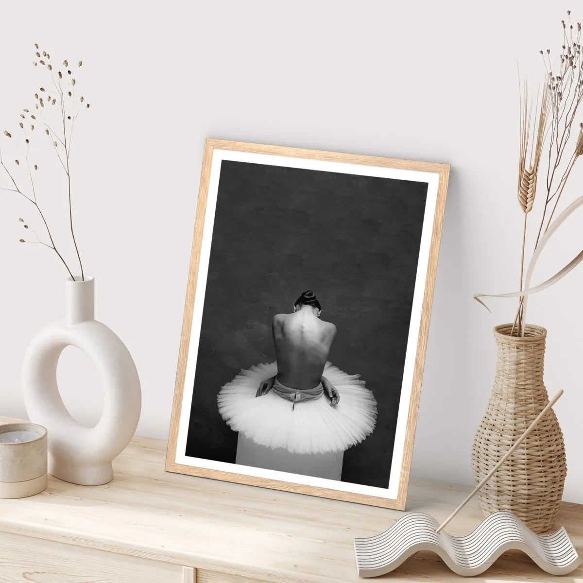 Poszter világos tölgy keretben - Épp virágzik - 30x40 cm