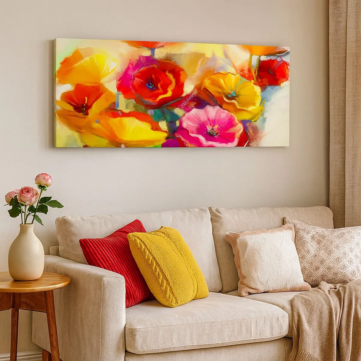 Vászonkép - Nem csak piros - 100x40 cm