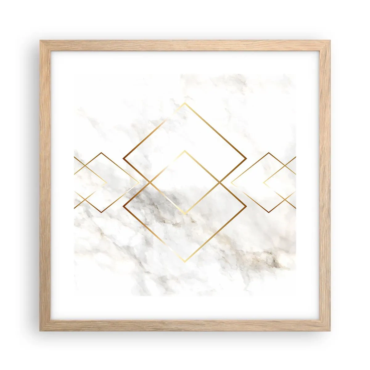 Poszter világos tölgy keretben - Kilátás a végtelenbe - 40x40 cm