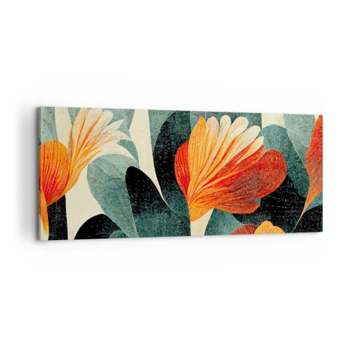 Vászonkép - A trópusok forrósága és a zöldellő hűvösség - 100x40 cm