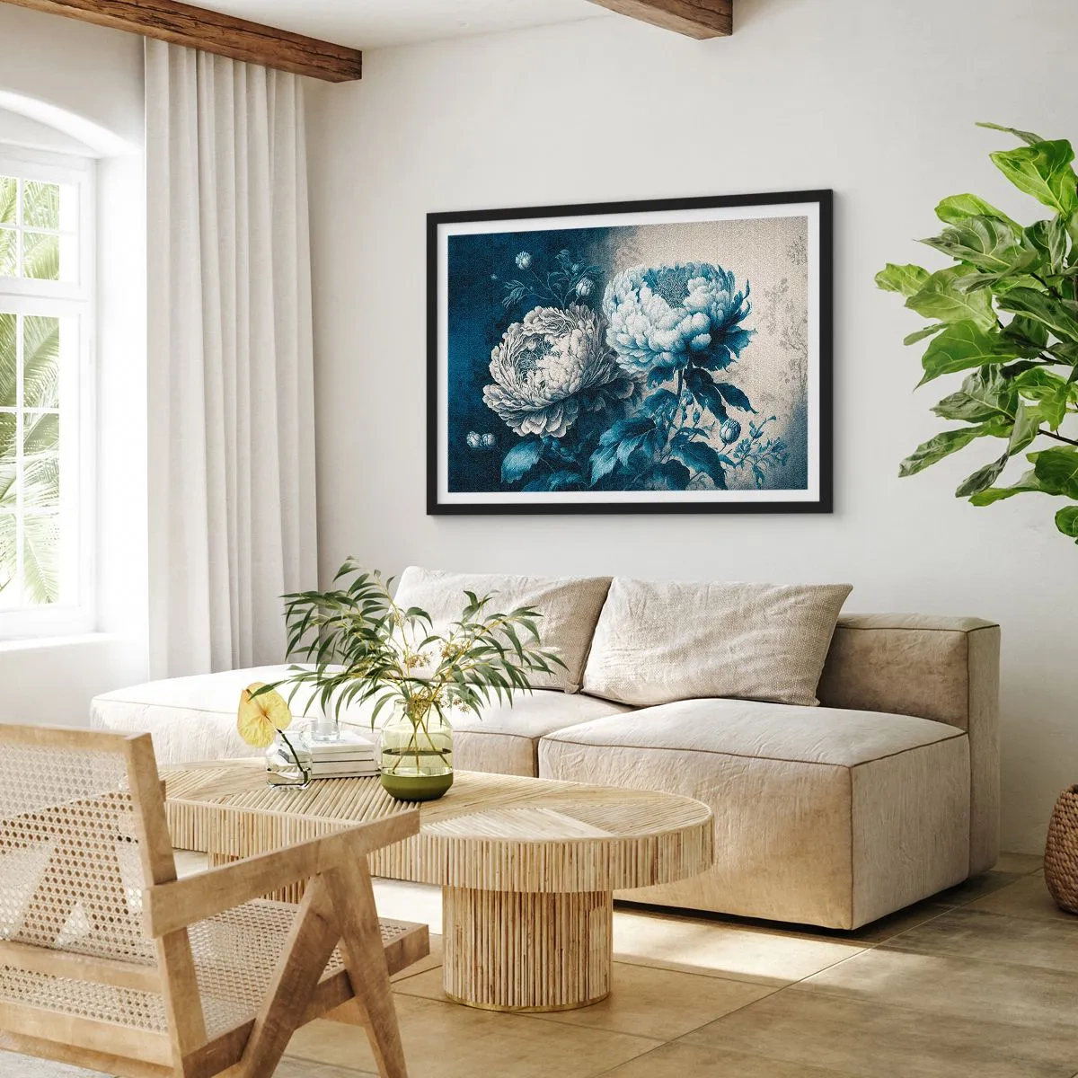 Poszter fehér keretben - Egy jól összeillő pár - 100x70 cm