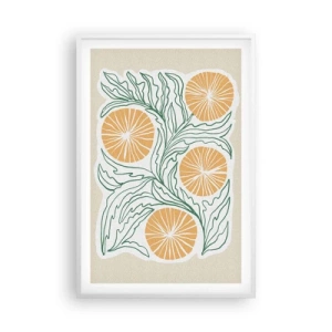 Poszter fekete keretben - Etnikus egy csipet absztrakcióval - 61x91 cm