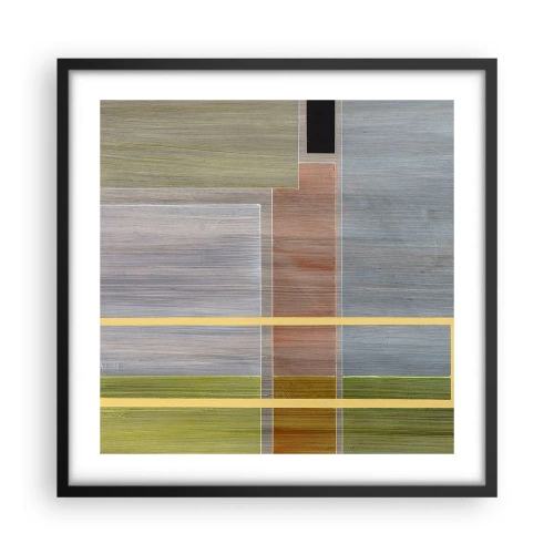 Poszter fehér keretben - Egyszerűen és nyugodtan - 50x50 cm