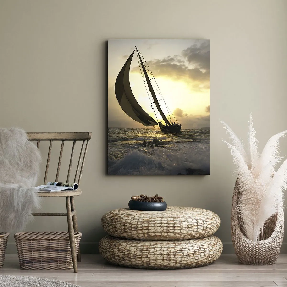 Vászonkép - Széllel és széllel szemben - 50x70 cm