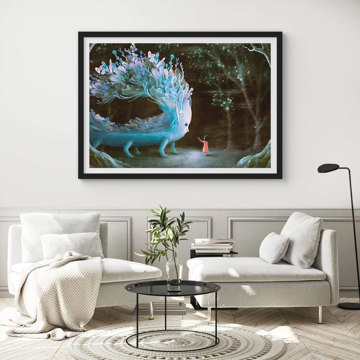 Poszter fehér keretben - Fantasztikus találkozás - 100x70 cm