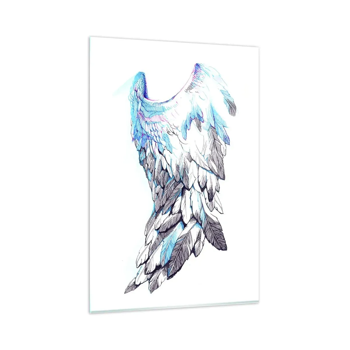 Üveg kép - Szükségem van szárnyakra - 80x120 cm