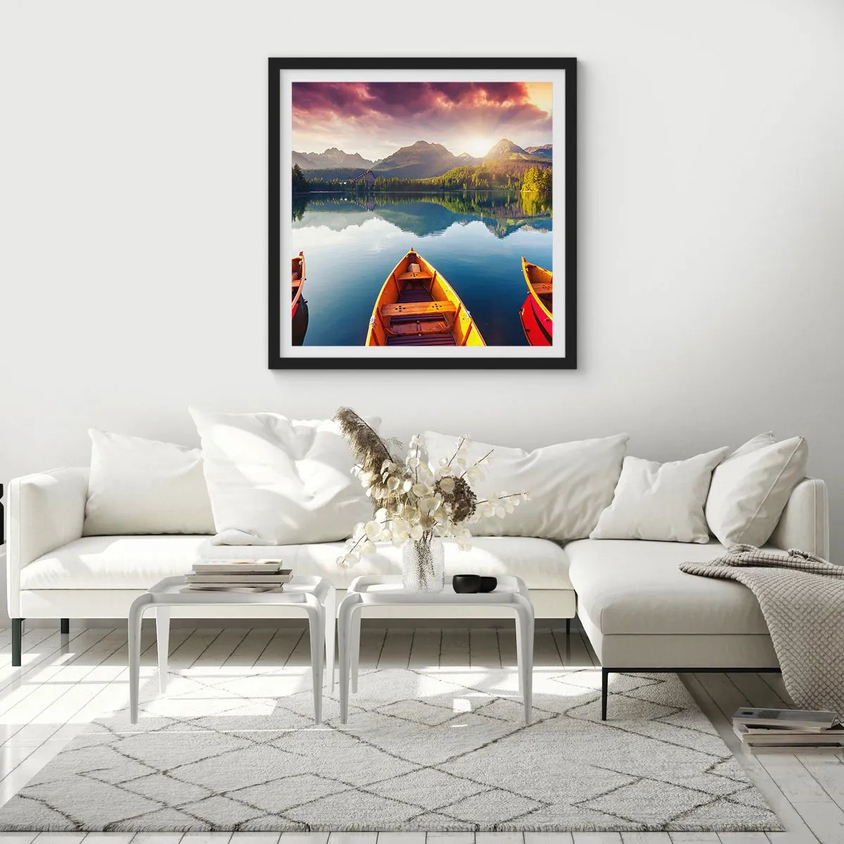 Poszter fehér keretben - Semmi a természet ellen - 40x40 cm