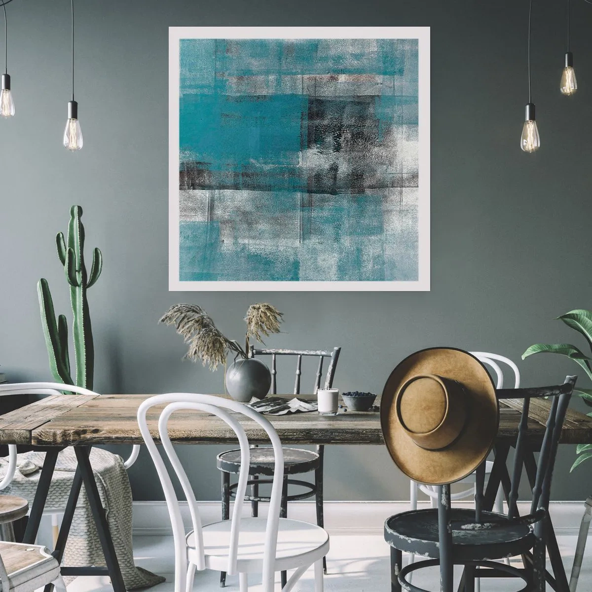 Poszter - Víz és levegő - 40x40 cm