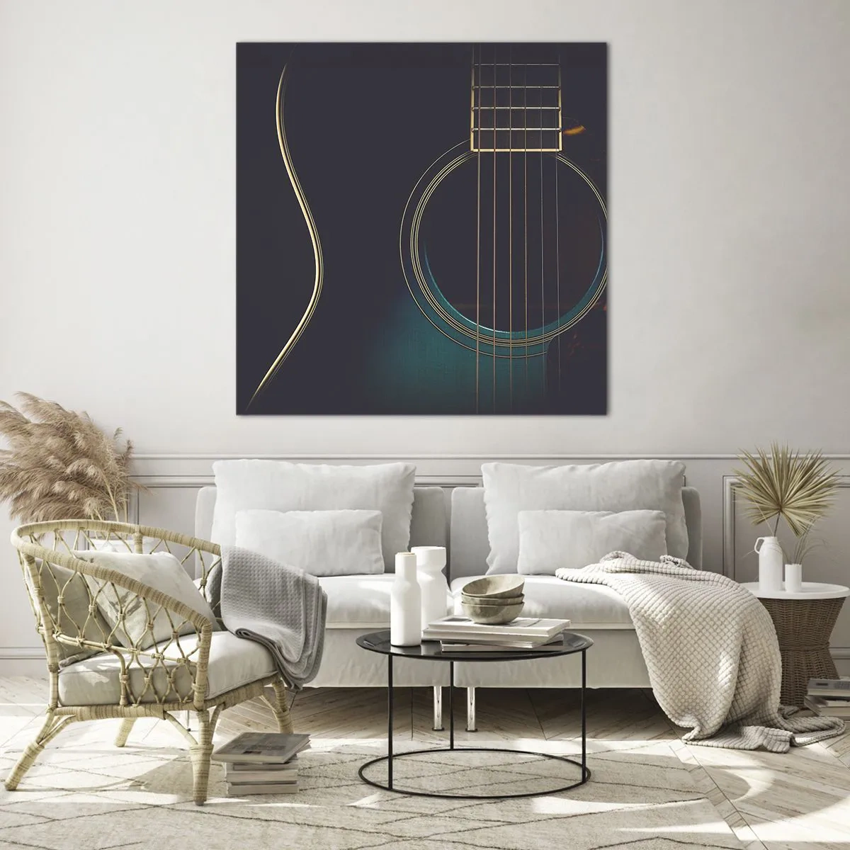 Üveg kép - Egy pillanat, mielőtt megszólal - 40x40 cm