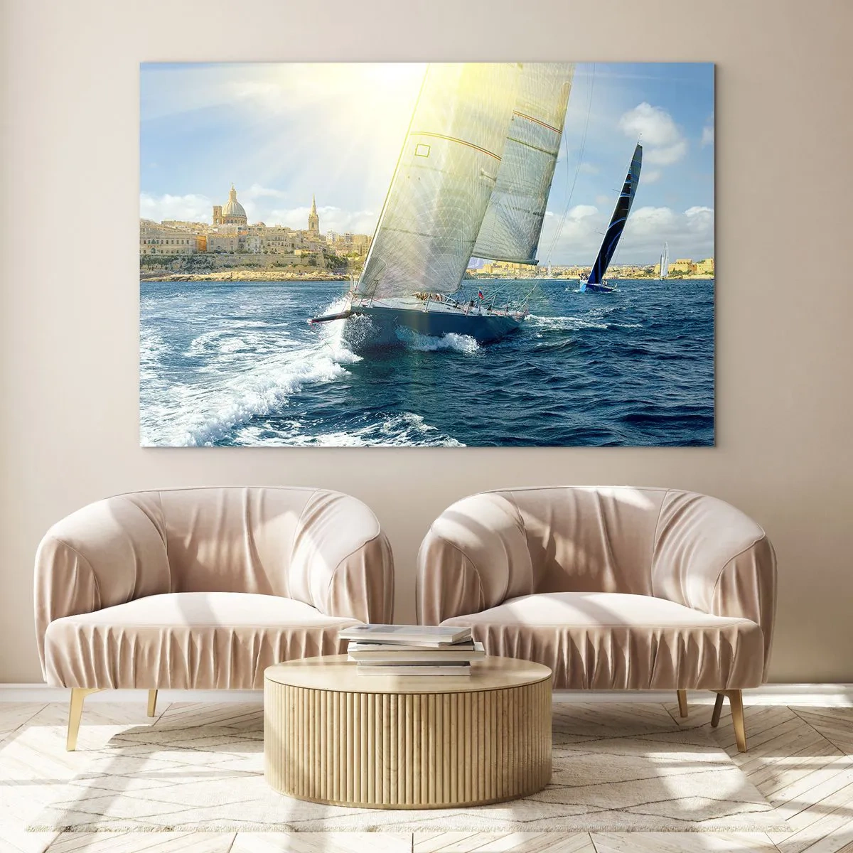 Üveg kép - Ideje elhagyni a várost - 120x80 cm