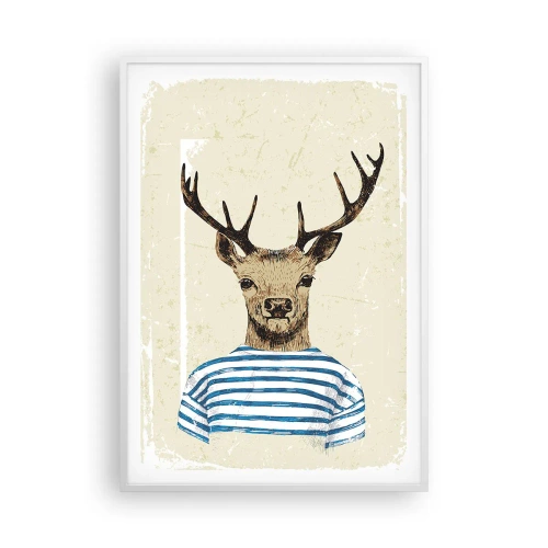 Poszter fekete keretben - Mert szeretem a csíkos pólókat! - 70x100 cm