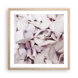 Poszter világos tölgy keretben - A virágok áradatában - 50x50 cm