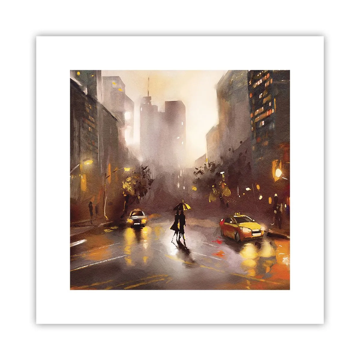Poszter - New York fényében - 30x30 cm