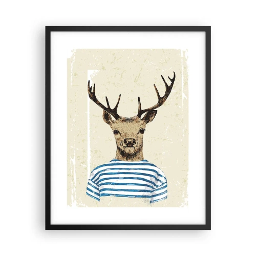 Poszter fehér keretben - Mert szeretem a csíkos pólókat! - 40x50 cm