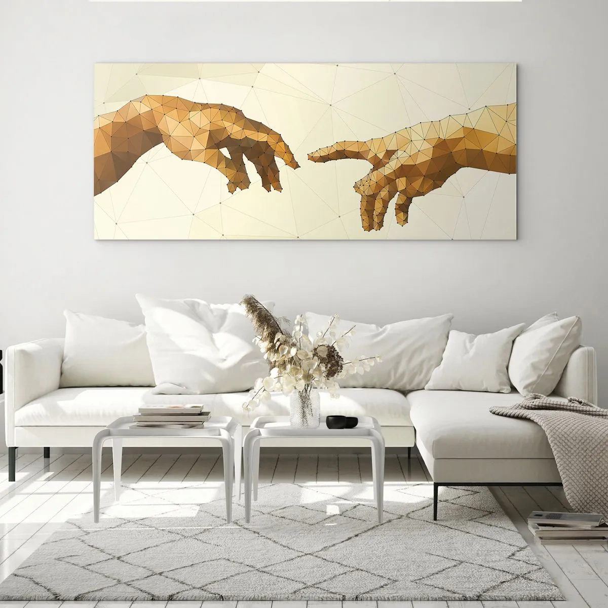 Üveg kép - Isteni geometria - 100x40 cm