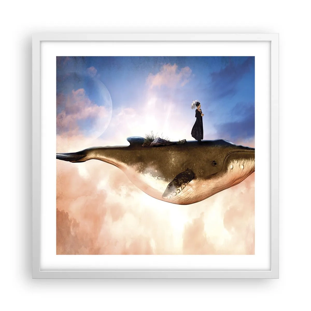 Poszter fekete keretben - Legeslegreálisabb utazás - 50x50 cm