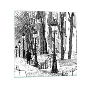 Üveg kép - Szerelmi történet, vagy horrorregény? - 40x40 cm