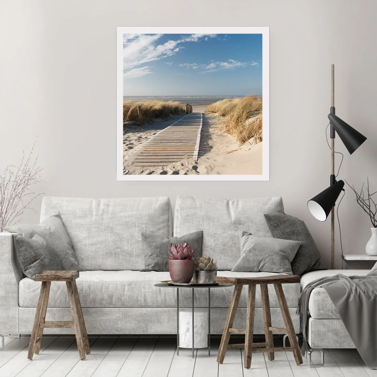 Poszter - A dűne mögött, a fű susogásában - 50x50 cm