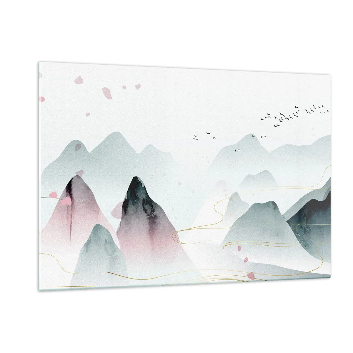 Üveg kép - A csúcsok fölött - 120x80 cm