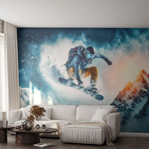 Öntapadós Fotótapéta Deluxe Sticker - Extrém érzelmek - Snowboardozás, Sport, Téli - 450x315 cm
