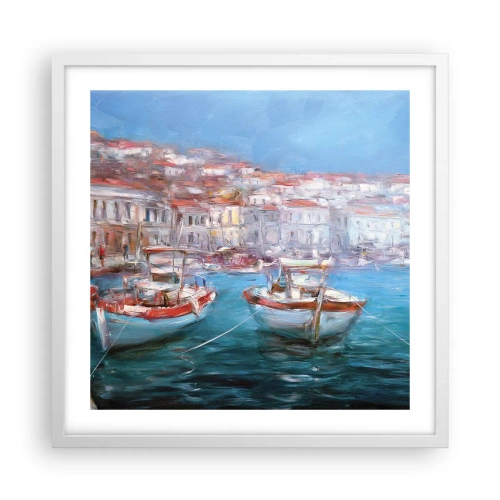 Poszter fekete keretben - Olasz öböl - 50x50 cm