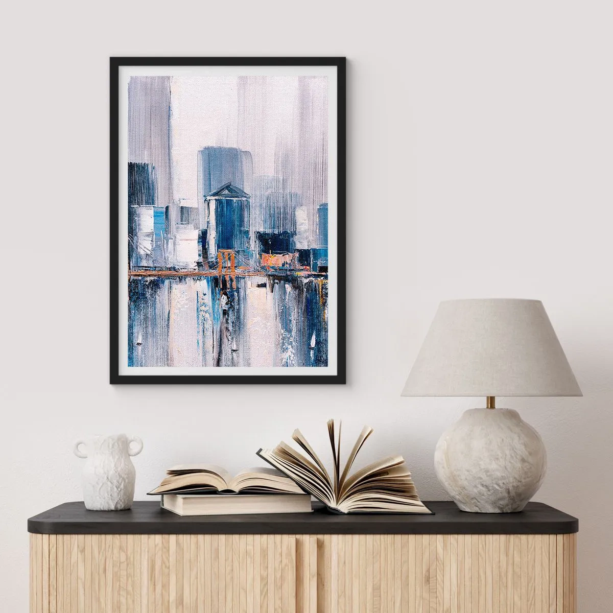 Poszter fehér keretben - New York-i benyomás - 40x50 cm