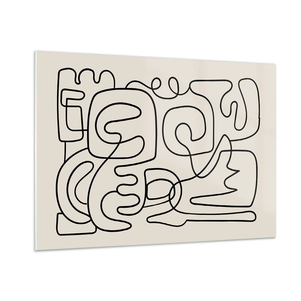 Üveg kép - A nyomonkövetésben - 100x70 cm