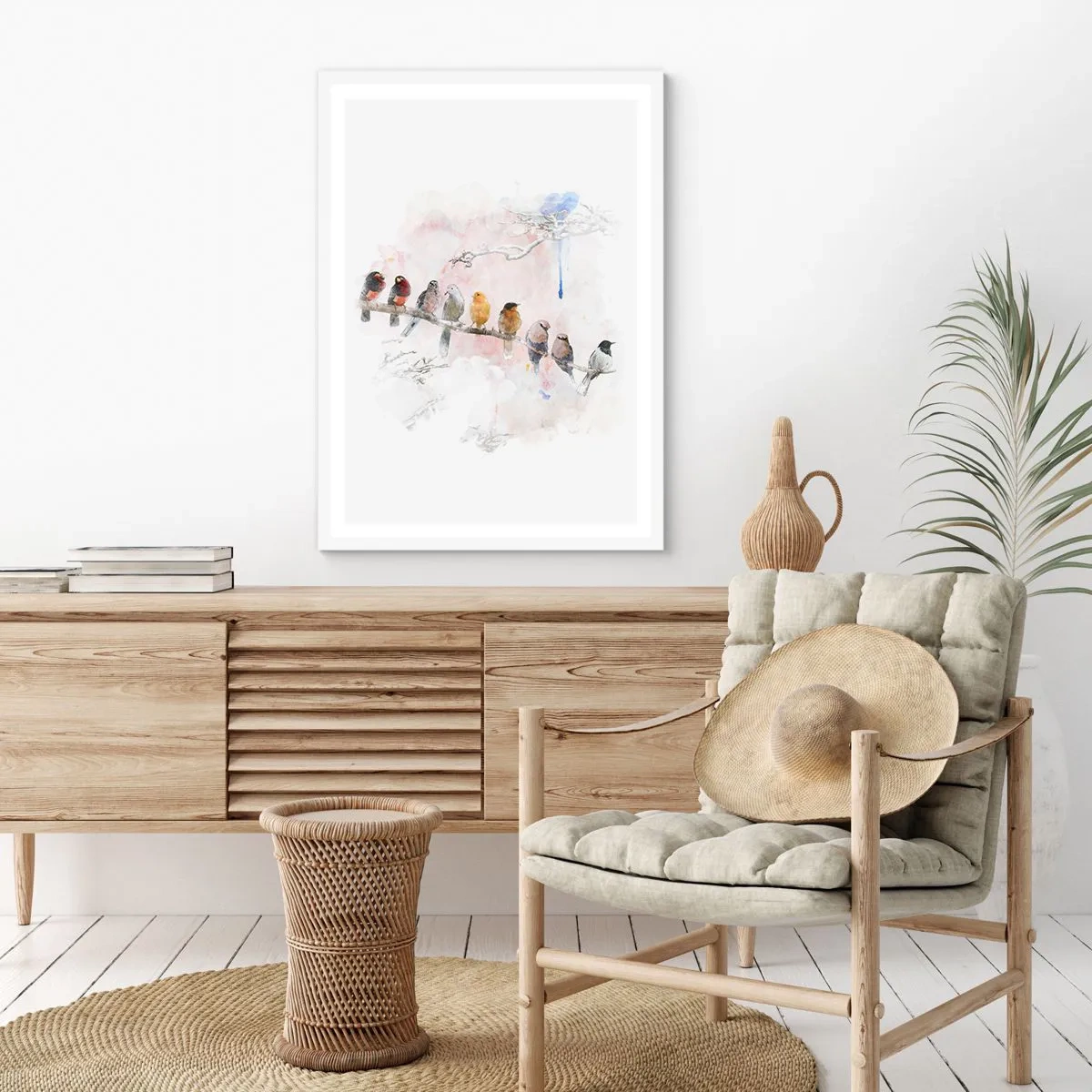 Poszter fekete keretben - Szárnyas találkozó - 61x91 cm