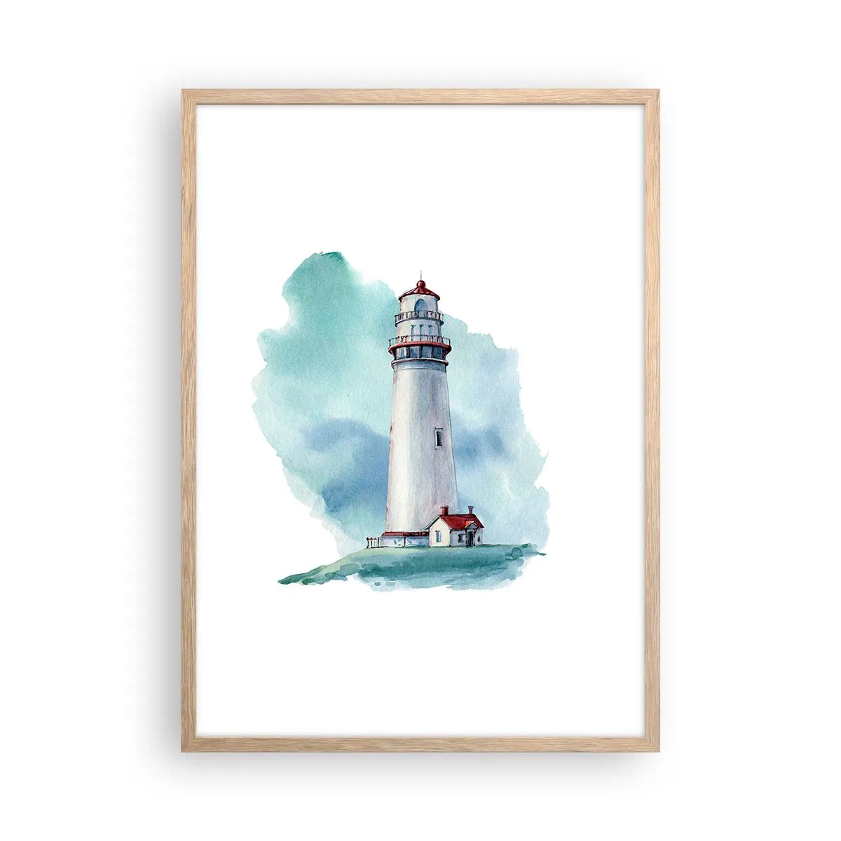 Poszter világos tölgy keretben - A kék szelíd húga - 50x70 cm