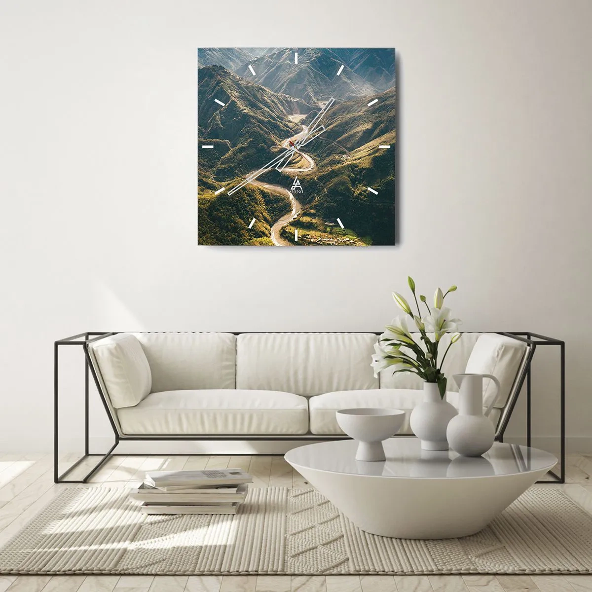 Falióra, Óra - A hegyek szívéből - 30x30 cm