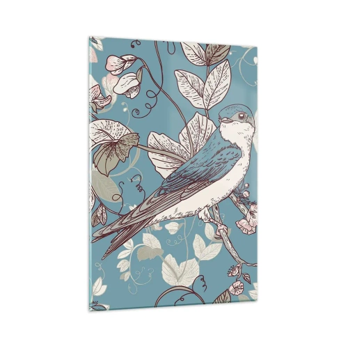 Üveg kép - A vörös és ezüst tűlevelűben - 80x120 cm