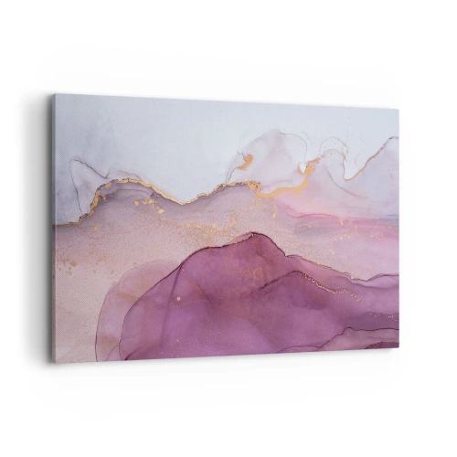 Vászonkép - Lila és orgonaszínű hullámok - 100x70 cm